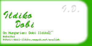 ildiko dobi business card